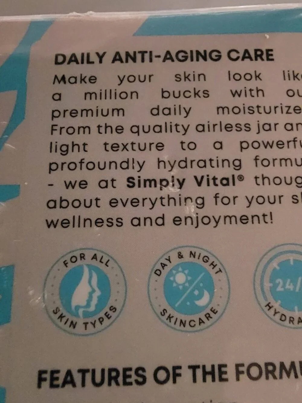 Simply Vital Collagen, Retinol‎ & Hyaluronic Acid Moisturizer NIB